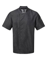 Premier PR906 Chef's zip-close short sleeve jacket