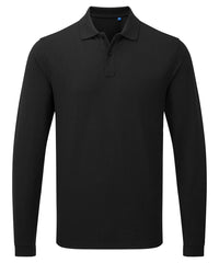 Premier PR997 Unisex long sleeve polo shirt, powered by HeiQ Viroblock