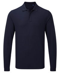 Premier PR997 Unisex long sleeve polo shirt, powered by HeiQ Viroblock