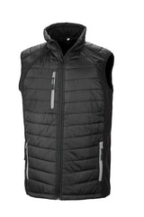 Result R238X Black compass padded softshell gilet