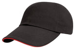 Result R24JP Junior Low Profile Heavy Brushed Cotton Cap With Sandwich Peak