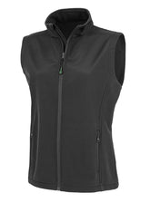 Result Genuine Recycled R902F Women's recycled 2-layer printable softshell bodywarmer