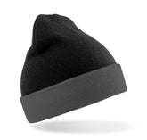 Result Genuine Recycled RC930 Recycled black compass beanie