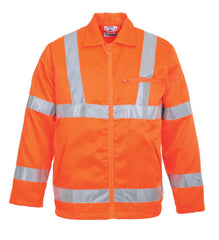 Portwest RT40 Hi-Vis Poly-cotton Jacket GO/RT