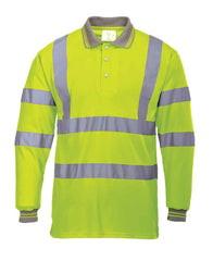 Portwest S277 Hi-Vis Long Sleeved Polo Shirt