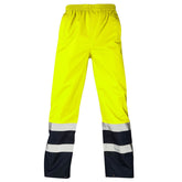 Supertouch H128Hi Vis Yellow 2 Tone Overtrousers