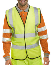 Beeswift WCENGSY Hi-Viz Waistcoat Saturn Yellow
