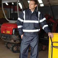 Yoko YK043 Hi Vis Classic Bomber Jacket (HVP211)