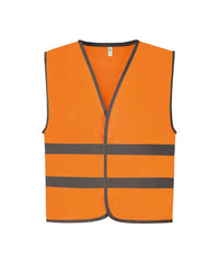Yoko YK102 Hi-vis reflective border kids waistcoat (HVW102CH)