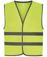 Yoko YK102 Hi-vis reflective border kids waistcoat (HVW102CH)