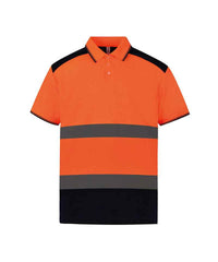 Yoko YK104 Hi-vis two-tone polo shirt (HVJ220)