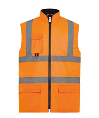 Yoko YK105 Hi-vis padded bodywarmer (HV005)