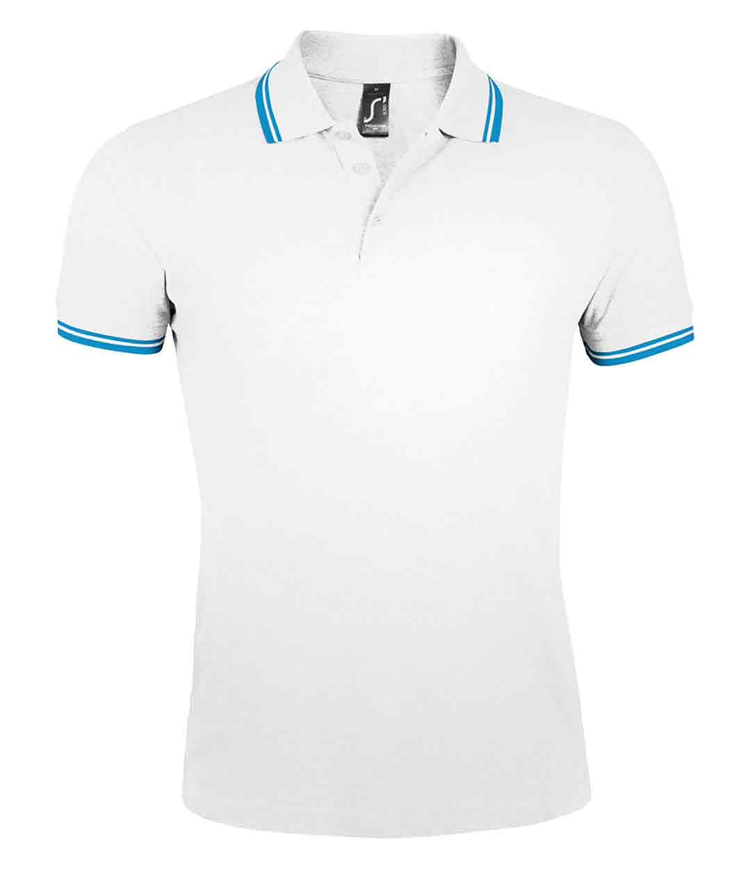 Sol's 10577 Pasadena Tipped Cotton Pique Polo Shirt