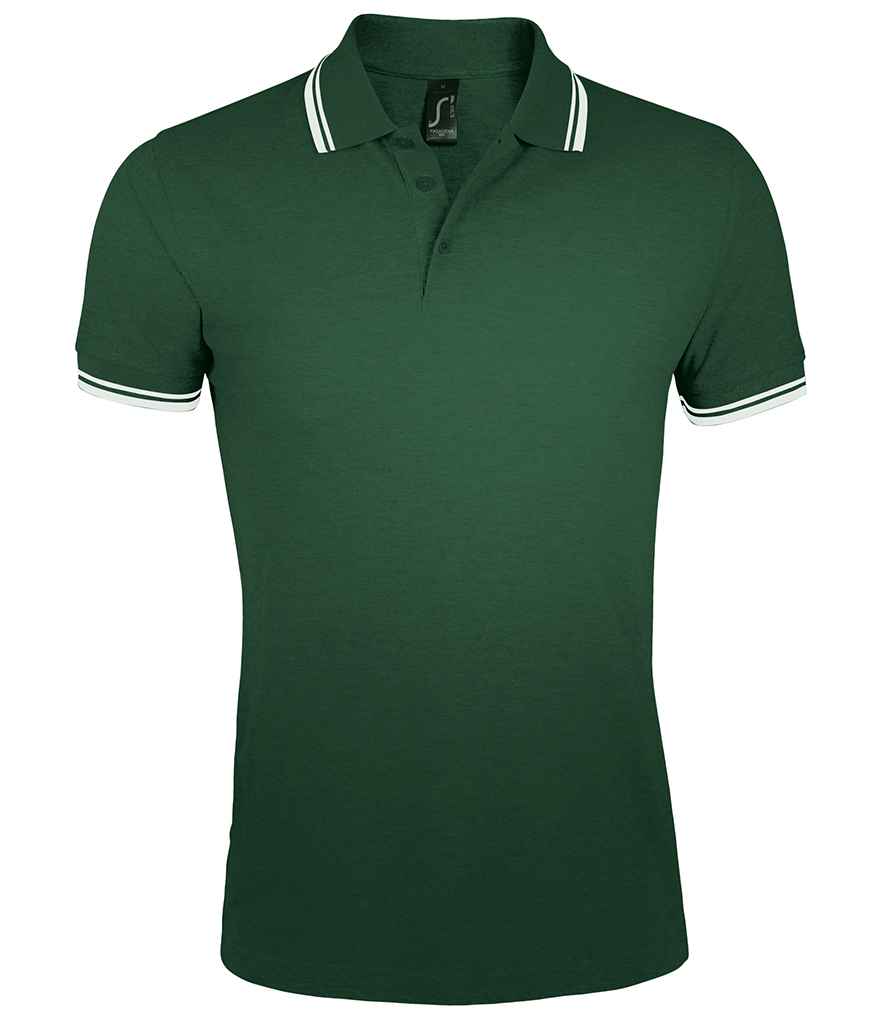 Sol's 10577 Pasadena Tipped Cotton Pique Polo Shirt