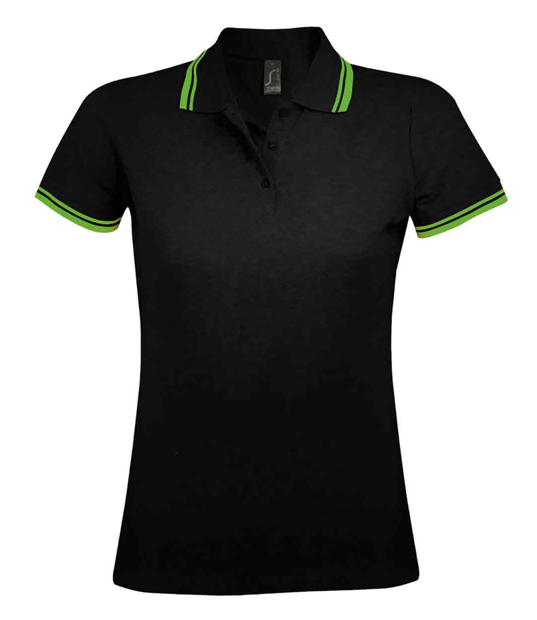 Sol's 10578 Ladies Pasadena Tipped Cotton Pique Polo Shirt