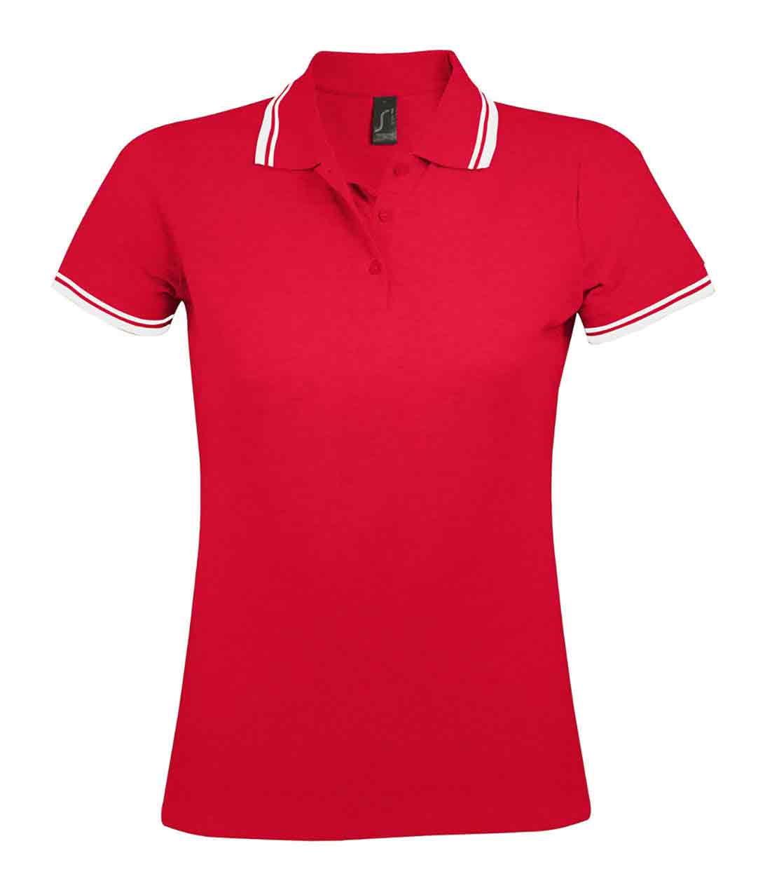 Sol's 10578 Ladies Pasadena Tipped Cotton Pique Polo Shirt