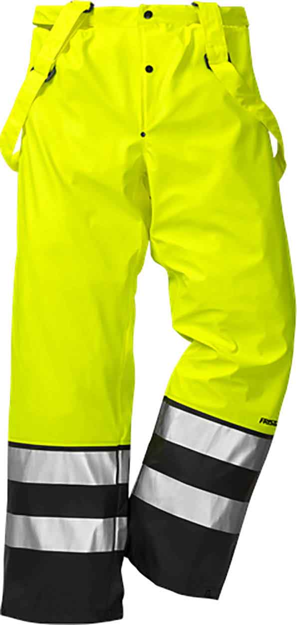 Fristads 111376 High vis rain trousers cl 2 2625 RS