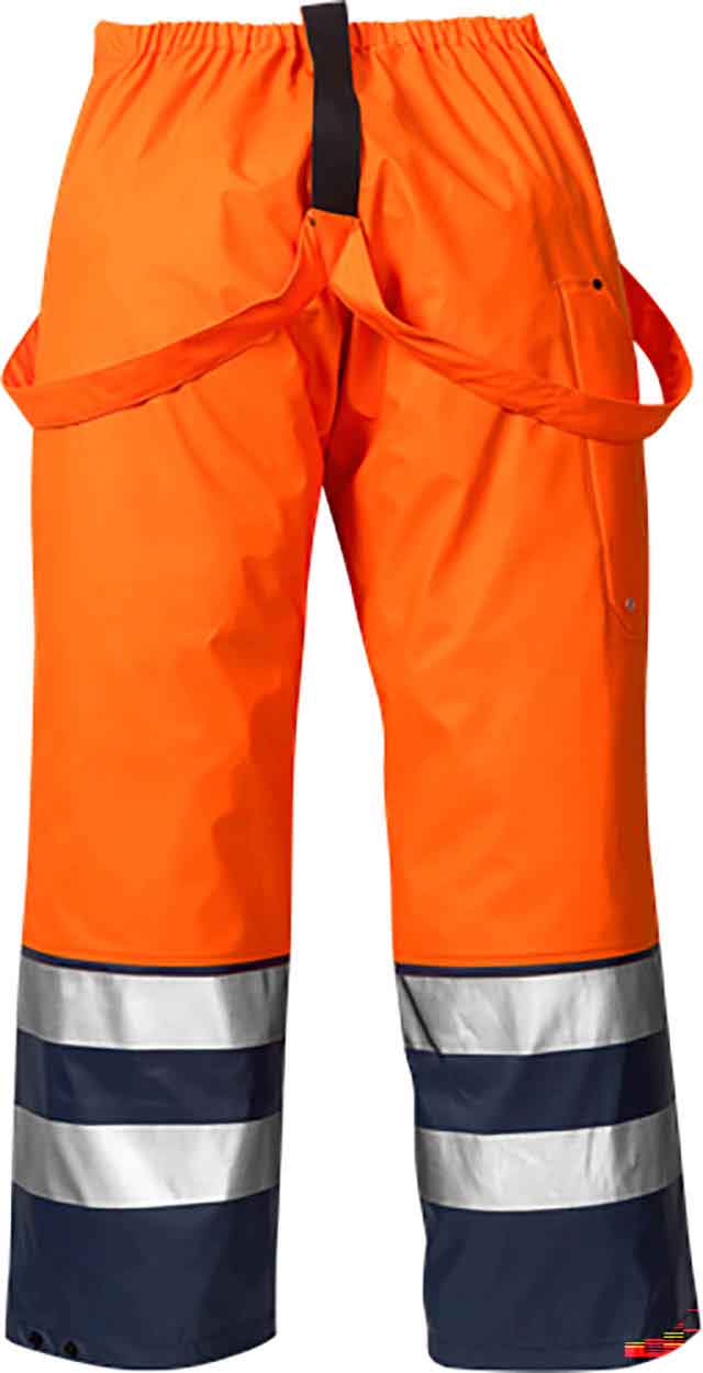 Fristads 111376 High vis rain trousers cl 2 2625 RS