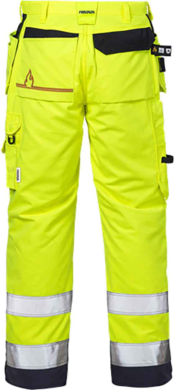 Fristads 122196 Flamestat high vis craftsman trousers woman cl 2 2775 ATHS