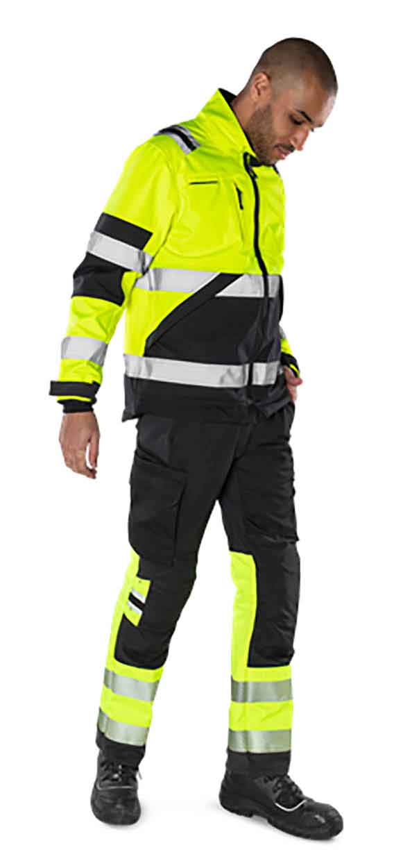 Fristads High vis soft shell jacket cl 2 4083 WYH