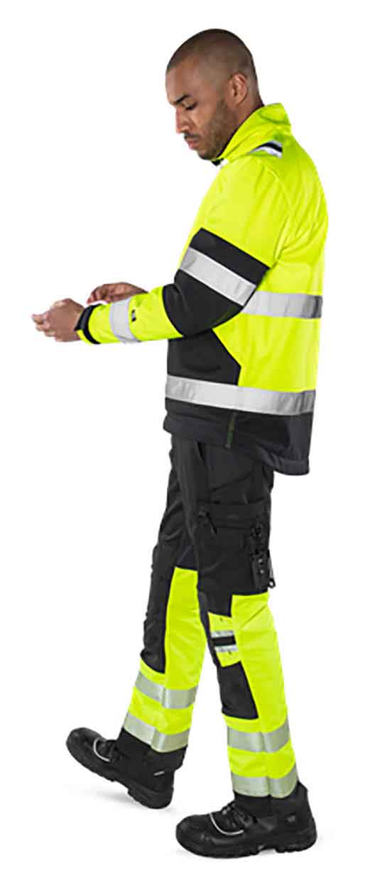 Fristads High vis soft shell jacket cl 2 4083 WYH