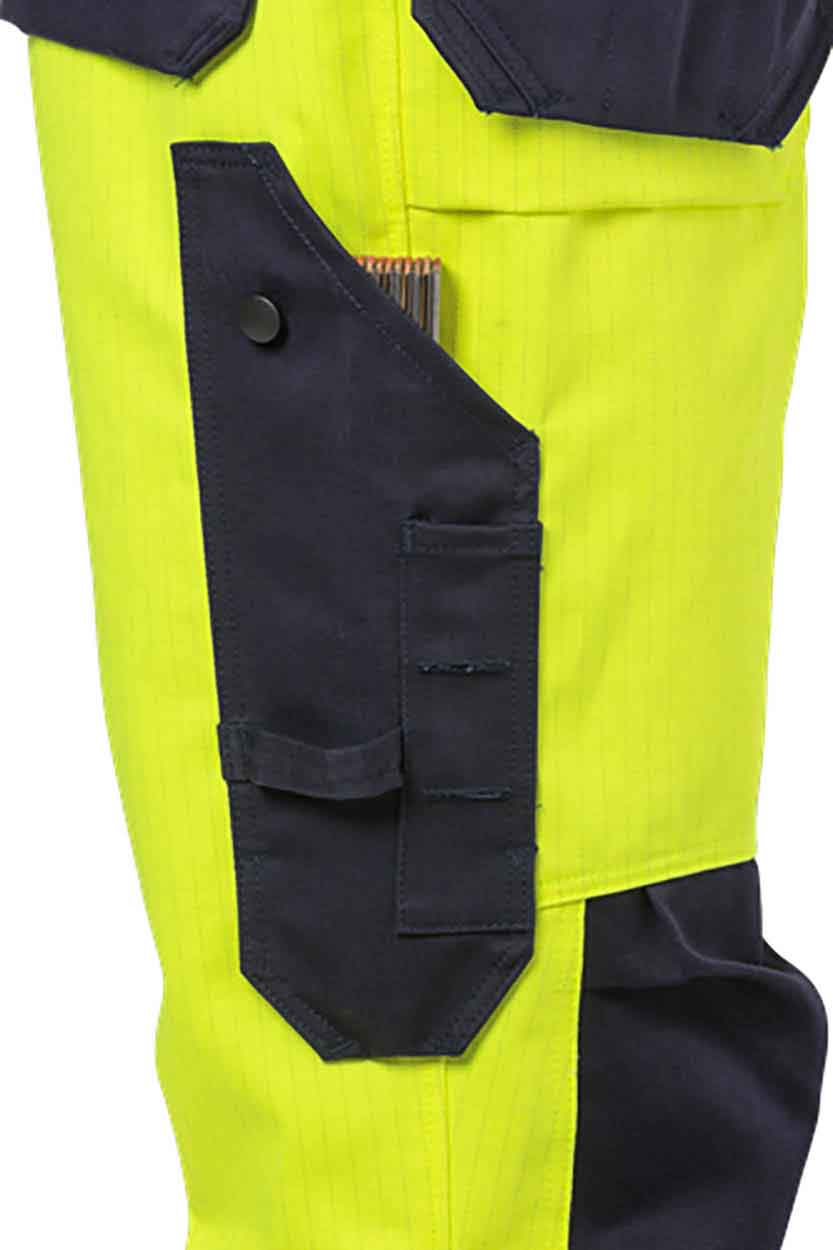 Fristads Flame high vis craftsman trousers cl 2 2584 FLAM