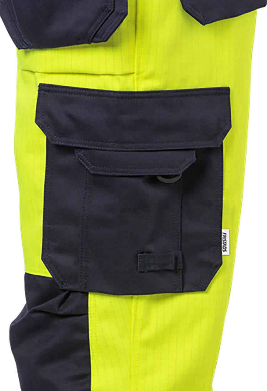 Fristads Flame high vis craftsman trousers cl 2 2584 FLAM