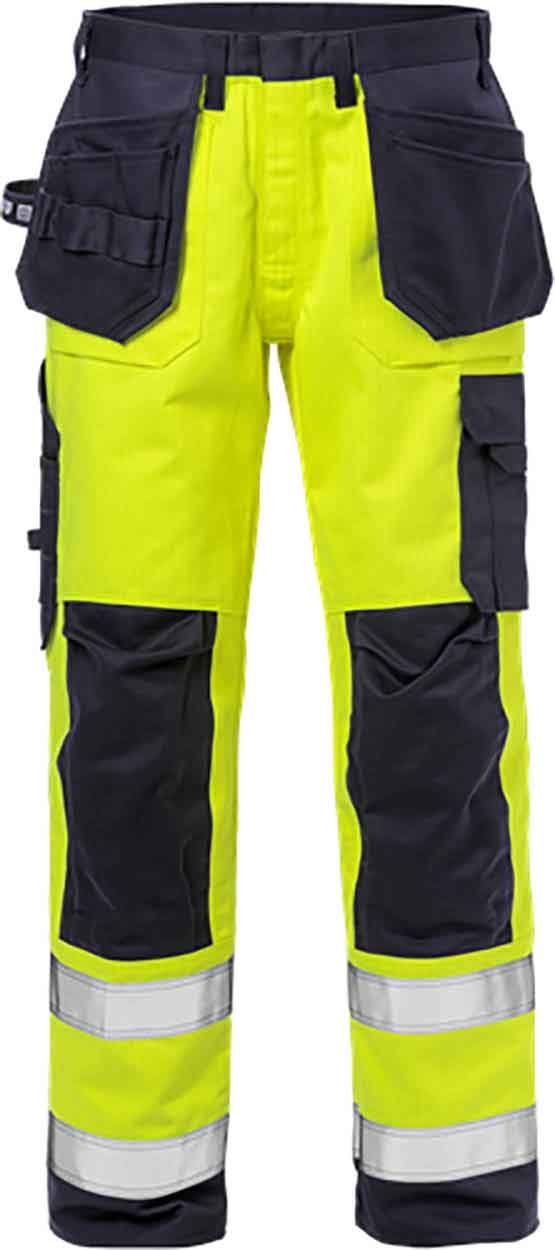 Fristads Flame high vis craftsman trousers cl 2 2584 FLAM