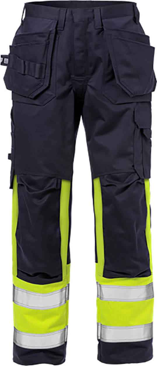 Fristads Flame high vis craftsman trousers cl 1 2586 FLAM