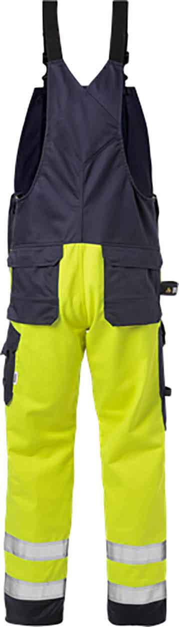 Fristads Kansas Flame high vis bib'n'brace cl 2 1585 FLAM