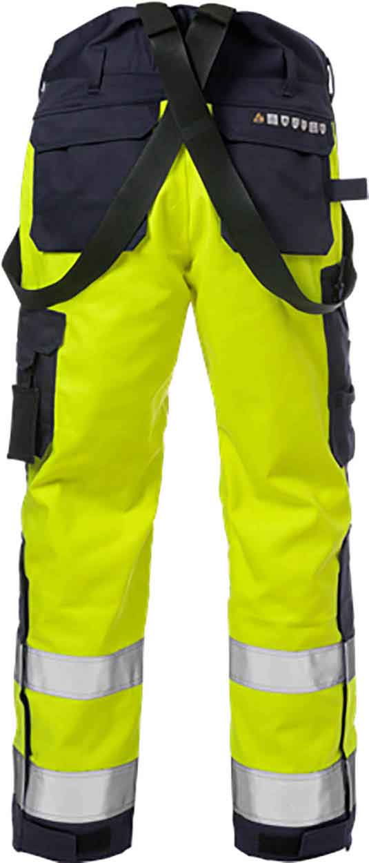 Fristads Flame high vis winter trousers cl 2 2588 FLAM