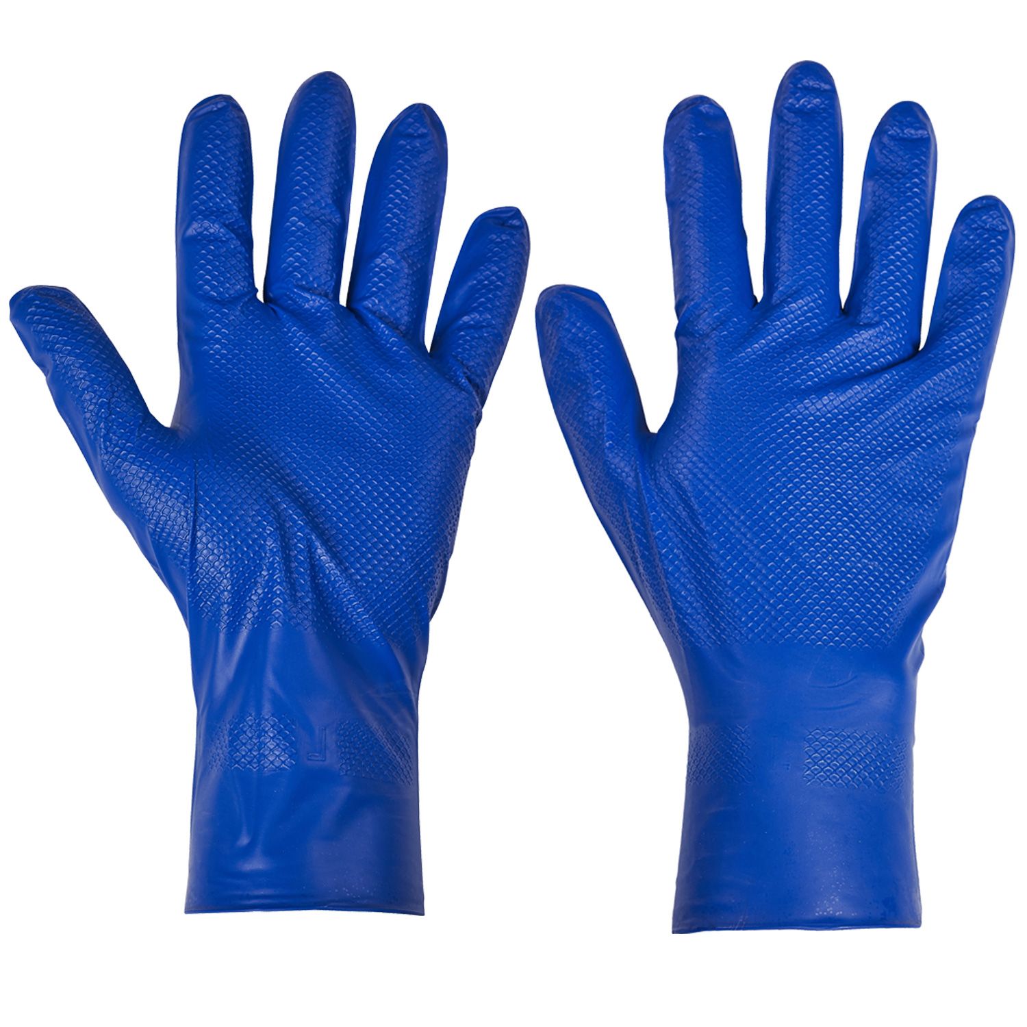 Supertouch PG900 Blue Fish Scale Nitrile Disposable Glove x 500