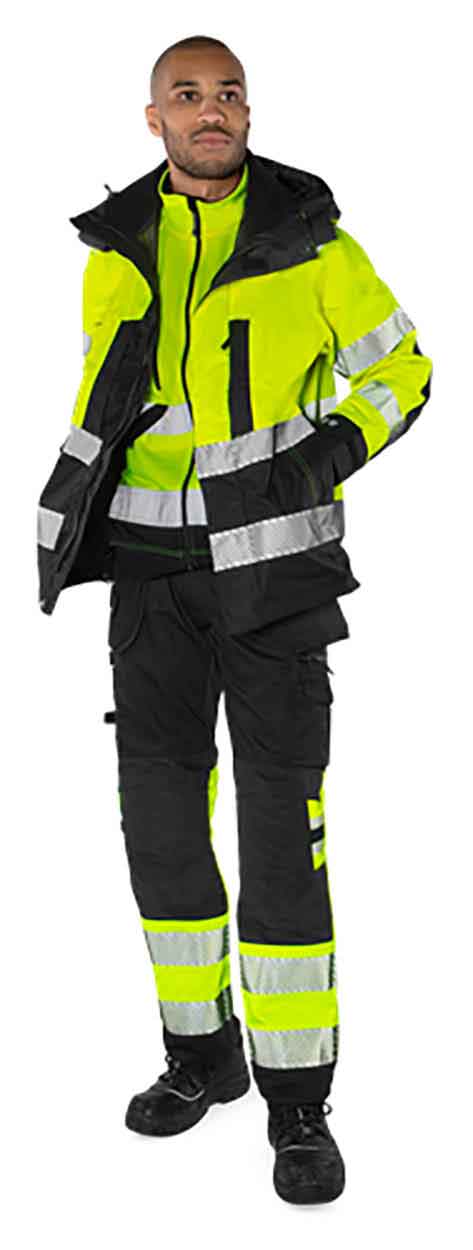 Fristads High vis craftsman stretch trousers cl 1 2706 PLU