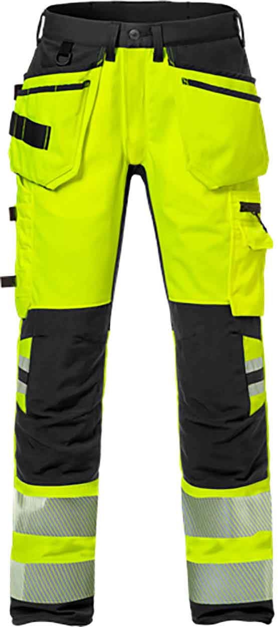 Fristads High vis craftsman stretch trousers cl 2 2707 PLU