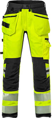 Fristads High vis craftsman stretch trousers cl 2 2707 PLU