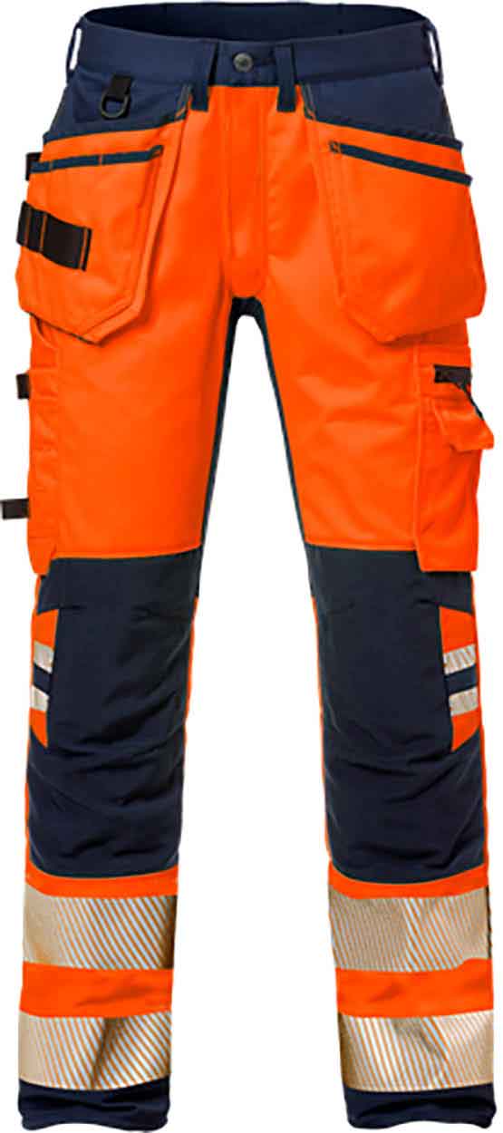 Fristads High vis craftsman stretch trousers cl 2 2707 PLU