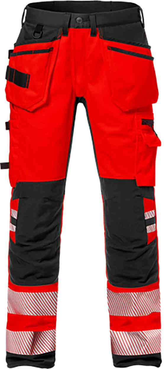 Fristads High vis craftsman stretch trousers cl 2 2707 PLU