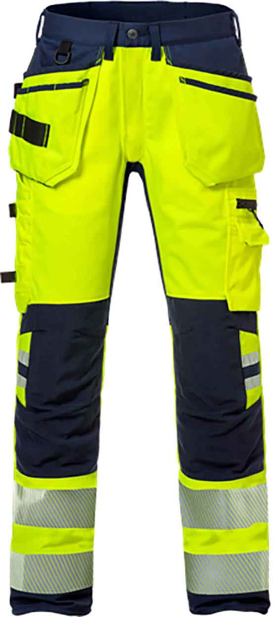 Fristads High vis craftsman stretch trousers woman cl 2 2710 PLU