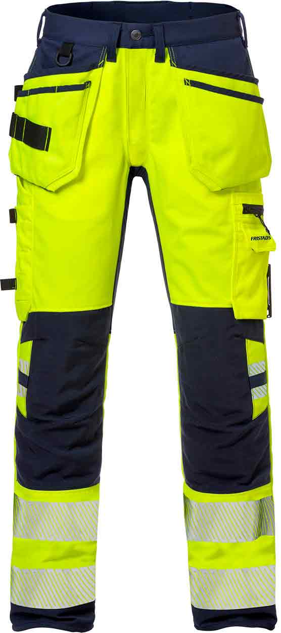 Fristads High vis craftsman stretch trousers woman cl 2 2710 PLU