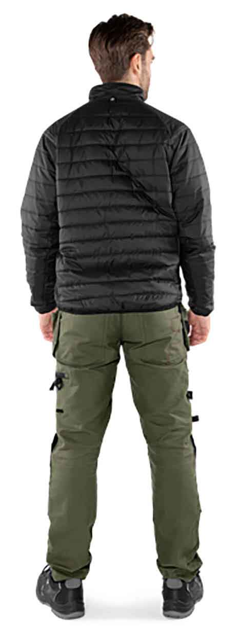 Fristads Green quilted jacket 4101 GRP