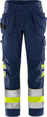 Fristads High vis Green craftsman trousers class 1 2640 GPLU