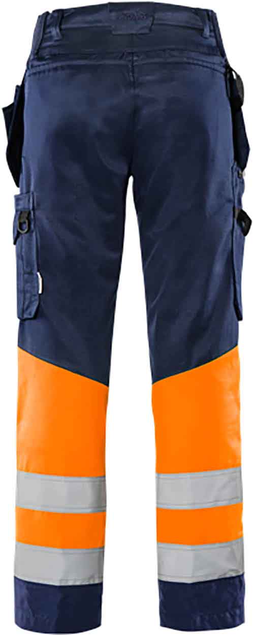 Fristads High vis Green craftsman trousers class 1 2640 GPLU