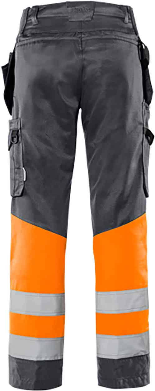 Fristads High vis Green craftsman trousers class 1 2640 GPLU