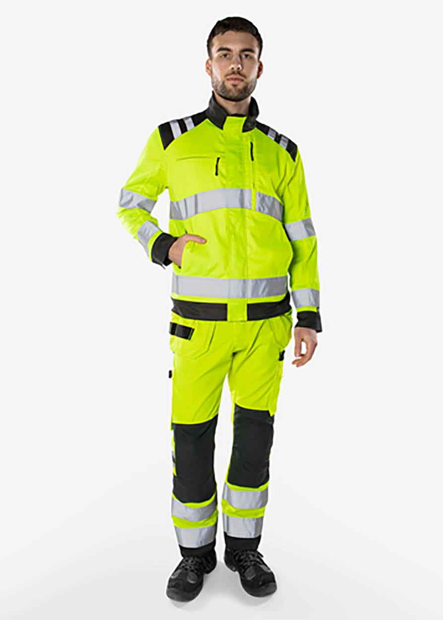 Fristads High vis Green jacket class 3 4067 GPLU