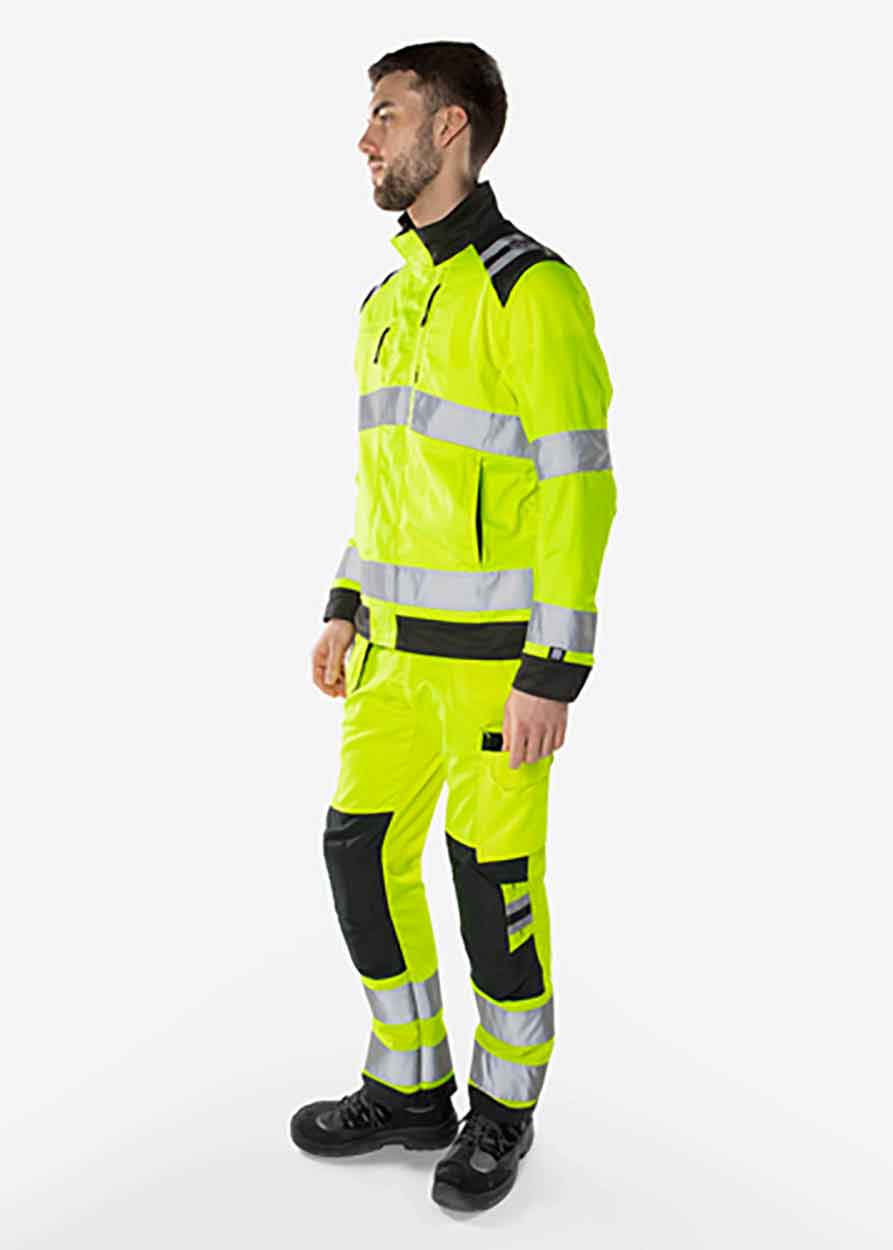 Fristads High vis Green jacket class 3 4067 GPLU