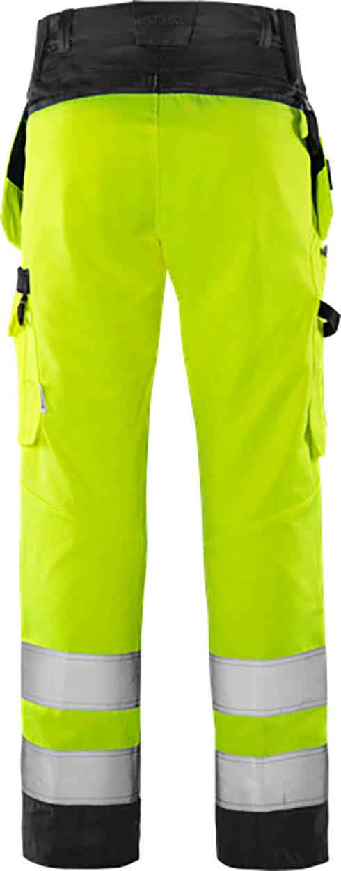 Fristads High vis Green craftsman trousers class 2 2641 GPLU