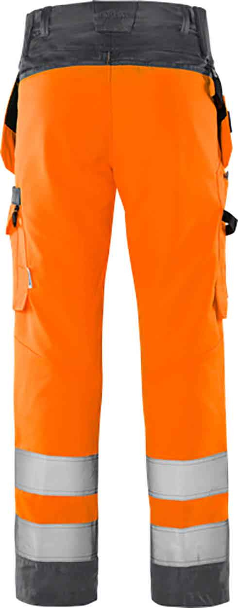 Fristads High vis Green craftsman trousers class 2 2641 GPLU