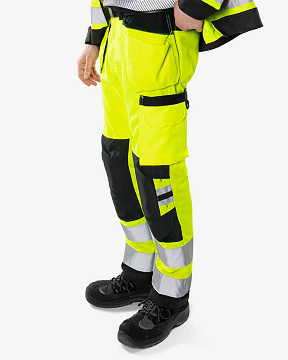 Fristads High vis Green craftsman trousers class 2 2641 GPLU