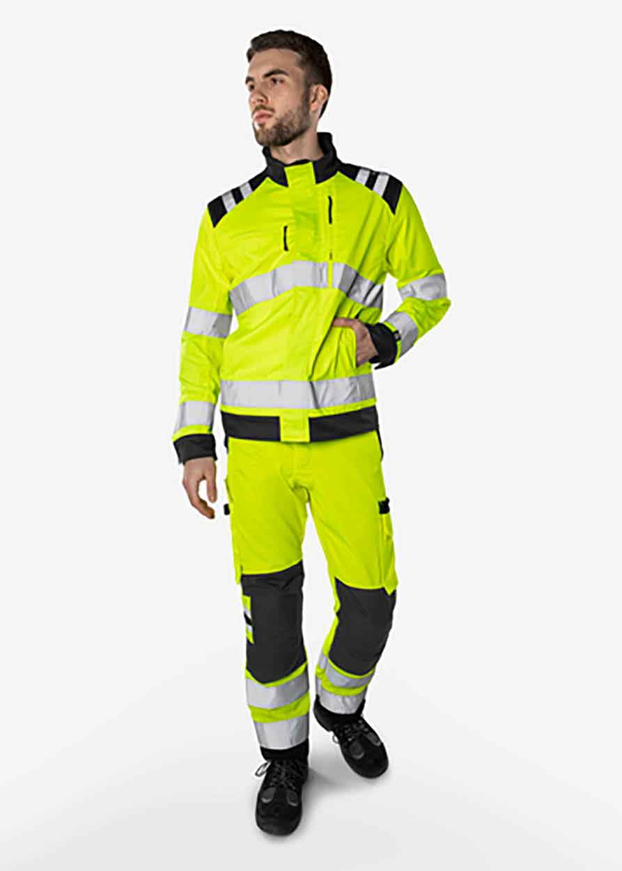 Fristads High vis Green trousers class 2 2651 GPLU