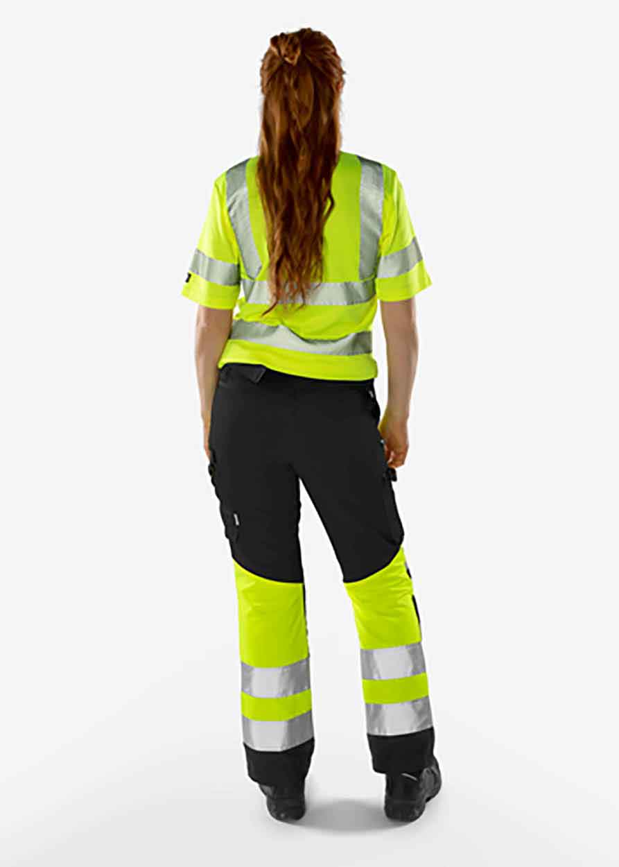 Fristads High vis Green trousers woman class 1 2652 GPLU